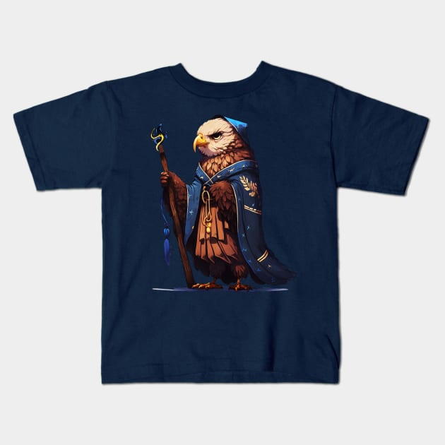 Eagle from Wizard School Kids T-Shirt by Vaelerys